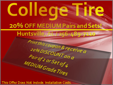 College Tire Coupon